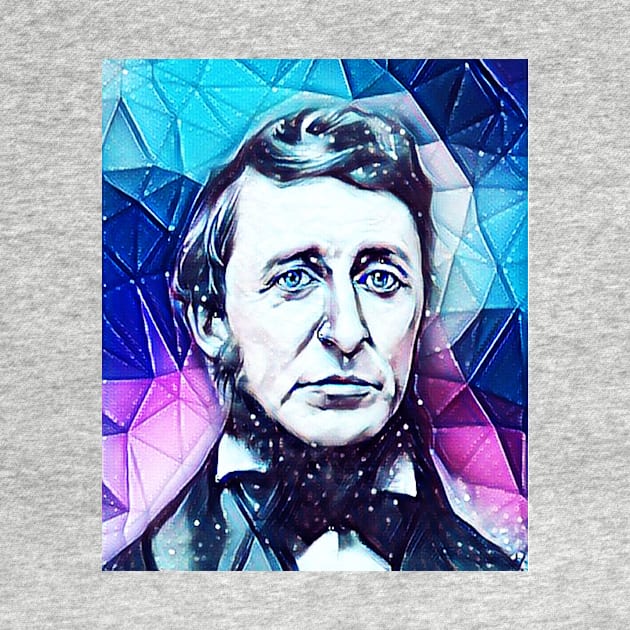 Henry David Thoreau Snowy Portrait | Henry David Thoreau Artwork 5 by JustLit